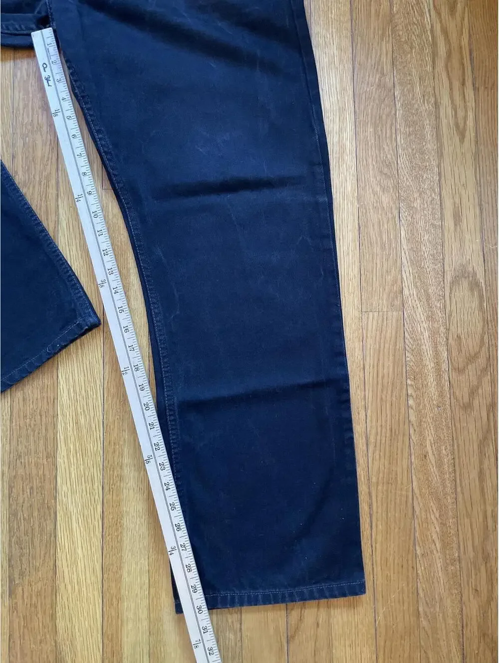 Vintage 1998 Levi's 505 Black Jeans USA 40x32 Straight Denim